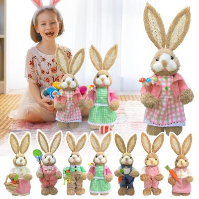 Пасхальные украшения в виде кролика. Украшение дома. Украшение торгового центра. Украшение сада.