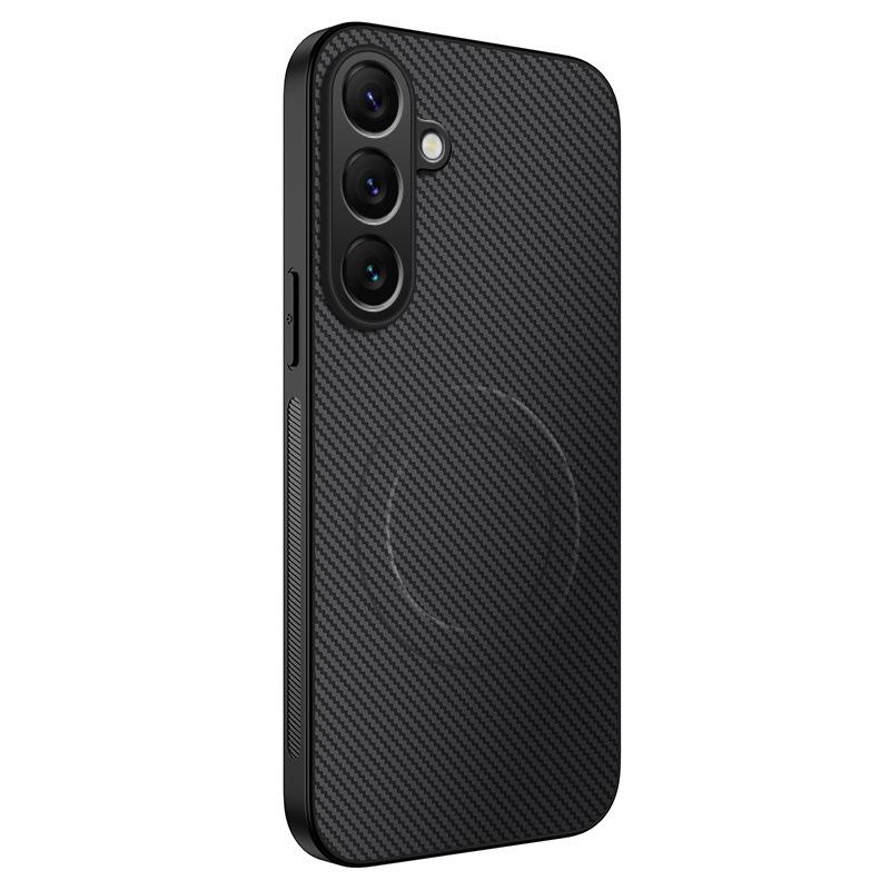 Applicable to Samsung A57 carbon fiber pattern magnetic mobile phone case A37 matte A17 anti-drop A07 protective case A56/A36