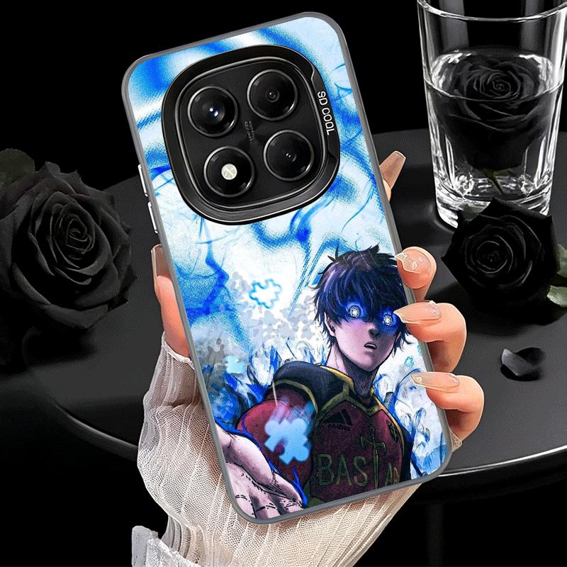 Синий чехол-бампер L-Lock Isagi Yoichi для Samsung Galaxy S24 S25 FE S26 Edge S23 Ultra S22 Plus S21 + Ударопрочный задний чехол S