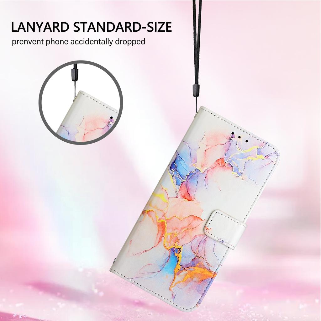Iridescent Flowing-Watercolor Pattern PU Leather Magnetic Shockproof Case for iPhone,Samsung,Huawei,Xiaomi,vivo,Oppo,Moto,Tecno,TCL,Infinix,itel.More