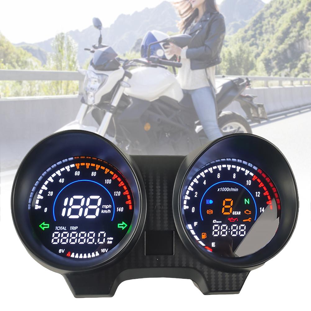 Цифровая приборная панель мотоцикла, спидометр, светодиодная цифровая приборная панель, измеритель оборотов мотоцикла для Бразилии TITAN 150 для Honda CG150 Fan150