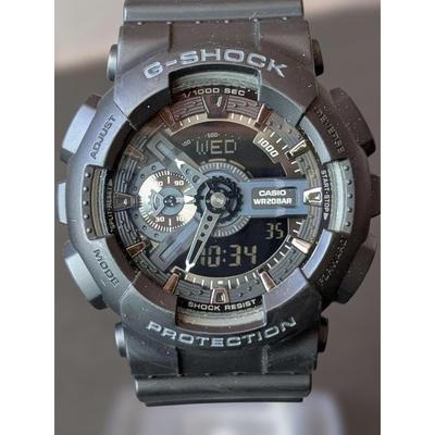 Б/у CASIO G-SHOCK GA-110 Черный Большой Корпус Ана-Цифровой Ультразвуковой