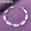 CHSHINE 925 Sterling Silver Geometry Chain Bracelet For Women Wedding Party Fashion Charm Jewelry