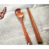 Wooden Children's Cutlery Set, Spoon + Chopsticks