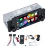 Single Din Car Stereo 5in Touch Screen for Carplay Wired Mirror Link Navigation BT5.0 with 12LED