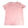 Women Surgical Uniform Short Sleeves 2 Large Pockets Nurse Medical Uniform for Hospital Pink S