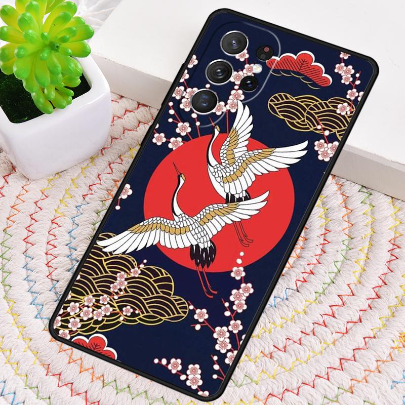 Японская волновая art силиконовый чехол для телефона для Samsung Galaxy note 10 pro S26 S25 S24 S23 S22 S21 Plus S25Ultra Capa Cover