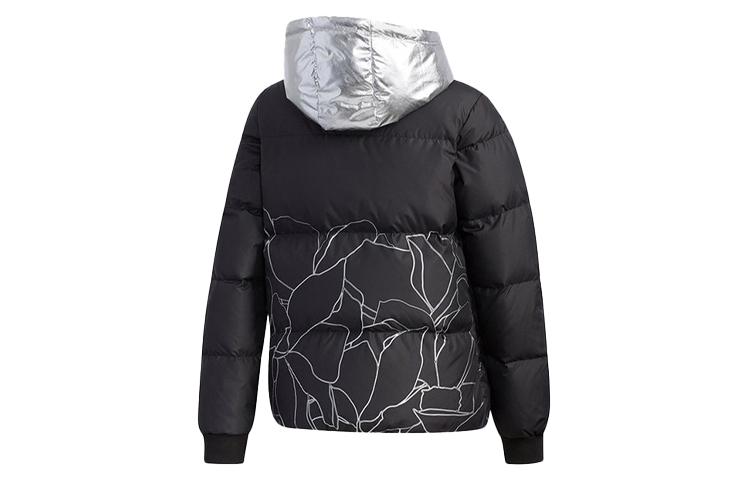 adidas Женские пуховики Neo Черные С капюшоном Умеренные Другие EI4421