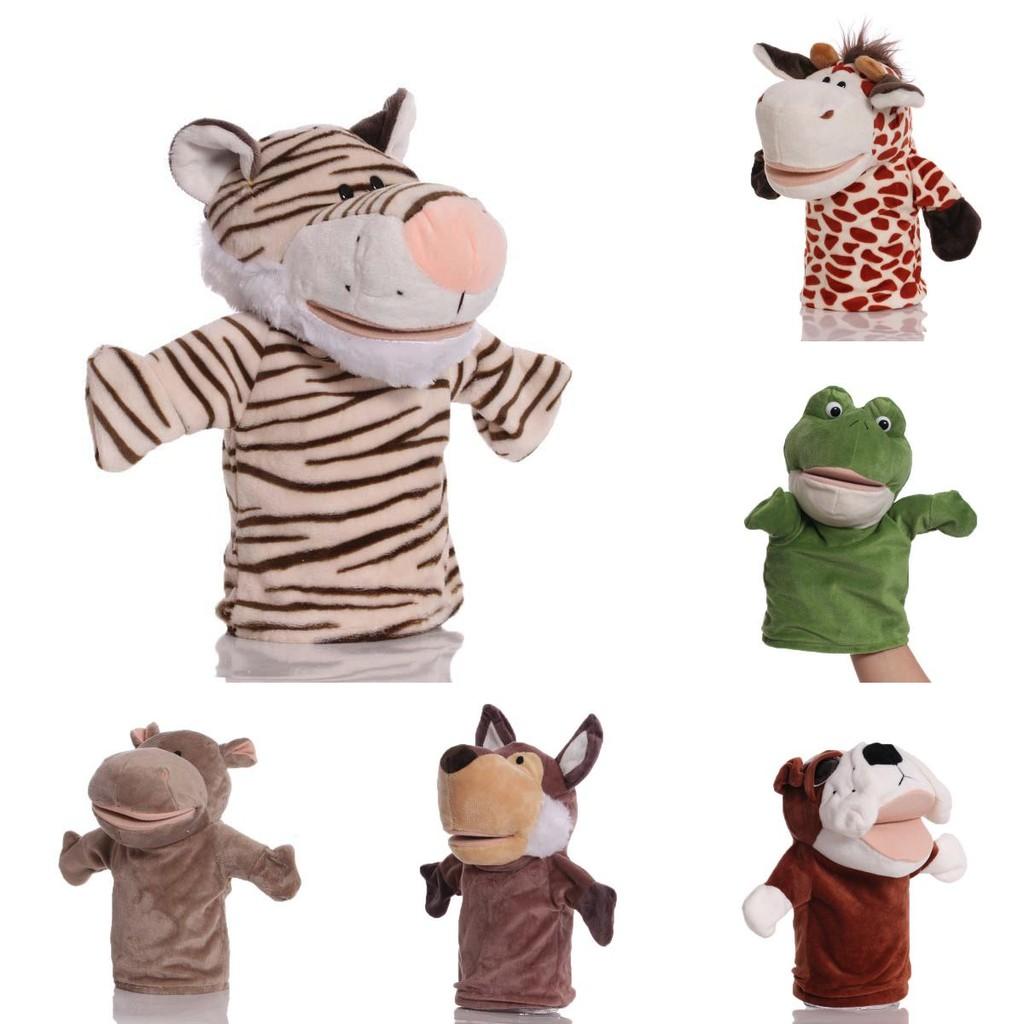 Animal Hand Plush Puppet Toy Cartoon Glove Role Play Interactive Child Educational