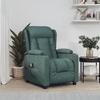 VidaXL Massage Chair Dark Green Fabric 339064