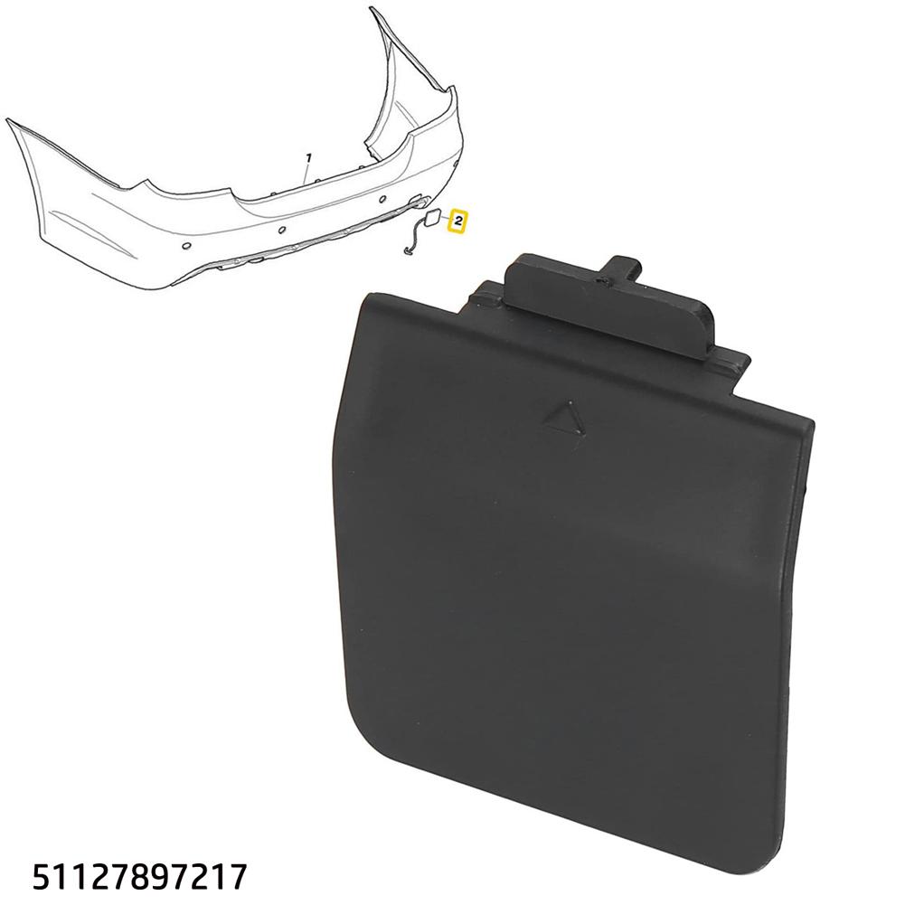 1 * Для BMW задний черный бампер буксировочная проушина E60 M Sport Hook Cover 2003-10 51127897217 7897217 прочный высококачественный