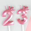 Crown Digital Candles Age Birthday Candles Crown Красочные украшения для вечеринок