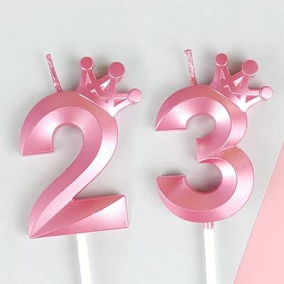 Crown Digital Candles Age Birthday Candles Crown Красочные украшения для вечеринок