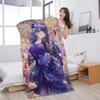 Raiden Shogun Genshin Impact Beach Towels Shower Towel Sauna Travel Spa Microfiber Quick Dry Gym Accessories Cute Room Decor