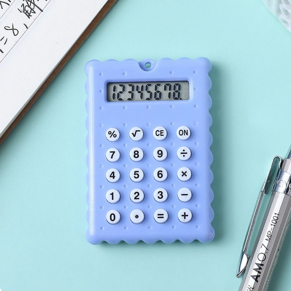 Biscuit Shape Scientific Calculators Battery Student Calculators Mini Calculator  Stationery