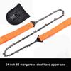 Портативная цепная пила для выживания, бензопилы, уличные кемпинги, пешие прогулки, аварийная молния/проволочная пила, режущие инструменты, ручная цепная пила с сумкой