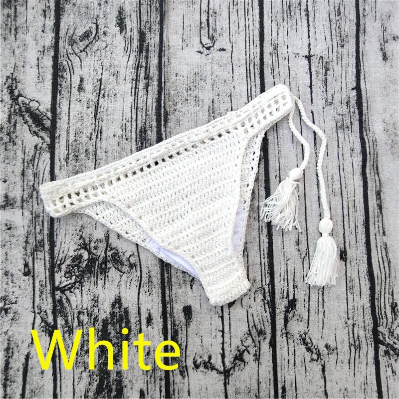 Handmade Crochet Bikini Shorts with Lining