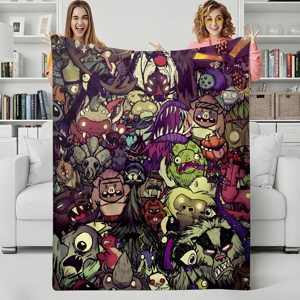 Game D-Dont Starve Throw Flannel Blanket Perfect for Sofa Office Bed Travel Sleep Read Relax Camping four season use