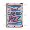 MISES JAZZ Металлический постер Винтажная металлическая жестяная табличка Декоративная тарелка Металлическая вывеска Музыкальная металлическая табличка Домашний бар Студия Индустриальный декор