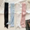 4 Colors Dot Print New Bag Skinny Silk Scarf For Women Luxury Brand Foulard Women Tie Fashion Head Scarves For Ladies