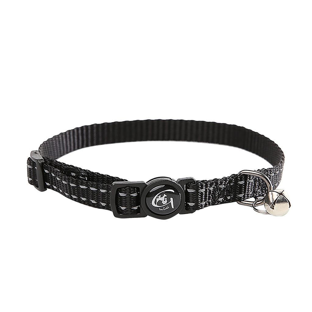Reflective Collar With Bell Nylon Pet Neck Strap Collar Strip Puppy Neck Leash Rope Cloth