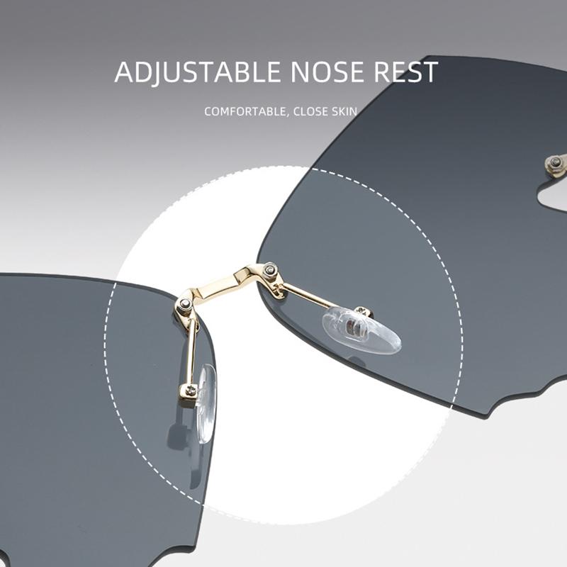 Автомобильные солнцезащитные очки-бабочки для мужчин и женщин, защита от ультрафиолета, винтажные велосипедные металлические солнцезащитные очки без оправы, очки