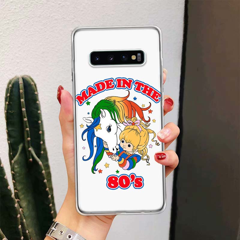 R-Rainbow Cute Brite For Samsung Galaxy Note 20 Ultra 20 10 Pro 9 8 Phone Case S10E S10 Plus S9 S8 + S7 Edge M21 M32 Cover
