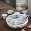 Sushih Guochao Blue & White Ceramic Gongfu Tea Set