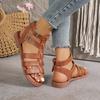 Fashion Luxury Women's Sandals Summer Elegant Woman Shoes with Low Heels Flats Casual Gladiator White Fish Toe Designer Sandals Flats