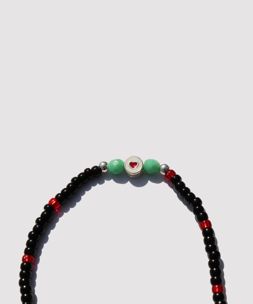 Браслет с бусинами Bonbeau Soul Heart Charm Браслет с цветным сердечком в качестве акцента