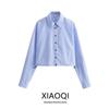 Western Style 2024 Spring New Women Clothes Elegant All-Match Slimming Long Sleeve Stripe Shirts 9878090 044