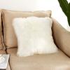 Soft Comfortable Fluffy Solid Plush Square Sofa Cushion Cover Modern Throw Pillow Case Car Sofa Home Decor Supplies 45*45cm