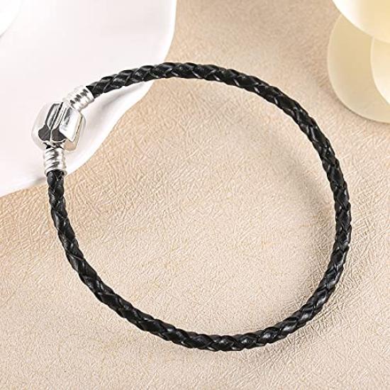 И Кожа Красный и Счастливый Круг Защита от Добра Модный Аксессуар Женский Мужской Браслет, Серебро, Бусины, Браслет, Зло, Удача, Амулет, Унисекс,