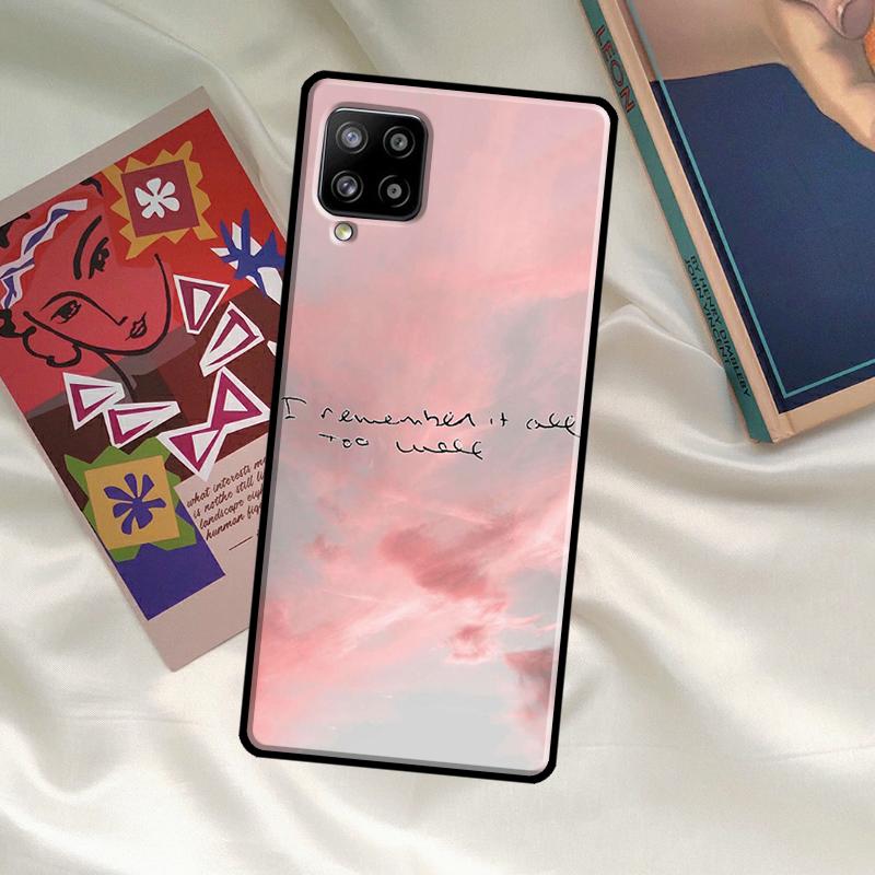 Чехол 'All Too Well Lyrics' для Samsung Galaxy A52 A32 A12 A33 A06 A16 A26 A36 A56 A15 A53 A13 A34 A54 A14 A35 A55