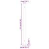 Side Awning Extendable 600 x 160 cm Blue