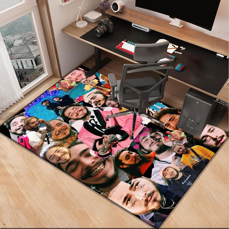 Musician's Heartfelt Expression Office Rug Chair Mat, Game Carpet, Suitable for Front Door, Bedroom, Living Room, Desk, Holiday Gift