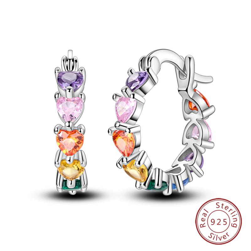 Серьги-тюльпаны из стерлингового серебра 925 пробы для женщин, двойные серьги-кольца в виде бабочки из кубического циркония, изящные помолвочные украшения