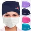 Embroidered Operating Room Hat Cotton Lab Nursing Scrubs Cap Fashion Beauty Work Hats