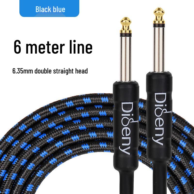 Noise-Cancelling 6.5mm Guitar Patch Cable - 3m/10m for Electric/Bass/Acoustic Amplifiers