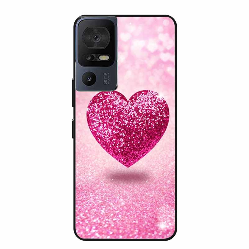 Чехол для телефона TCL 40 SE 40SE Coque Черный Силиконовый Мягкий Задний Чехол-Крышка Для TCL 40 SE Чехол Funda Для TCL40SE Capa 6.75" Оболочка