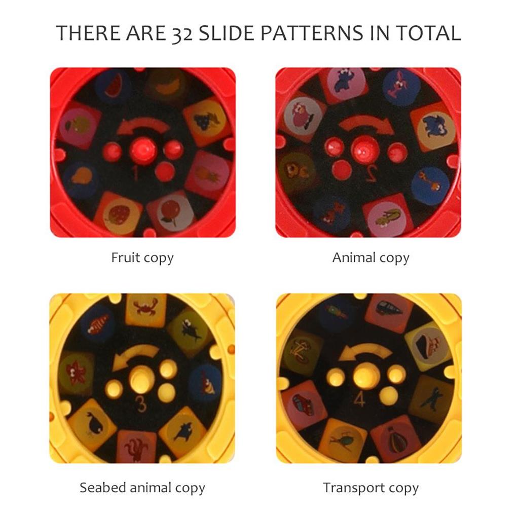 Children Projector Drawing Table Portable Cute Educational Developmental Zoomable Button Switch Painting Board Plaything