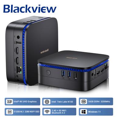 Blackview MP60 Windows 11 Pro 12-го поколения Intel' Alder Lake N150 16 ГБ ОЗУ 512 ГБ SSD настольный игровой компьютер