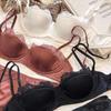 Lace Bras 1/2 Cup Thin Soft Push Up Bras For Women's Underwear Wireless Black White Girls Bras Wife Gifts Fashion Lady Inner Tops Sexy Bras