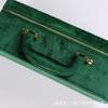 15 Slot Velvet Jewelry Box Bracelets Luxury Storage Organizer Gold Jade