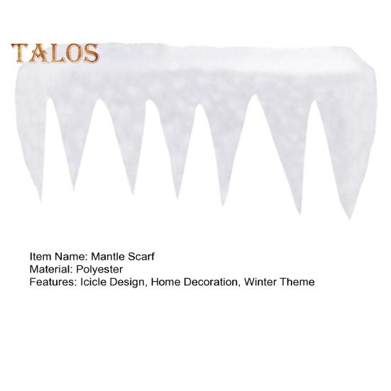 150x68 см сосулька накидка шарф искусственный снег камин каминная полка дорожка гирлянда полка верхняя ткань зима рождество праздник гостиная дом
