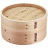 Chinese Steamer, 18cm, Steamer for Vegetables, Shumai, and Xiaolongbao, Made with Natural Wood and Bamboo, Wanosato H-5713