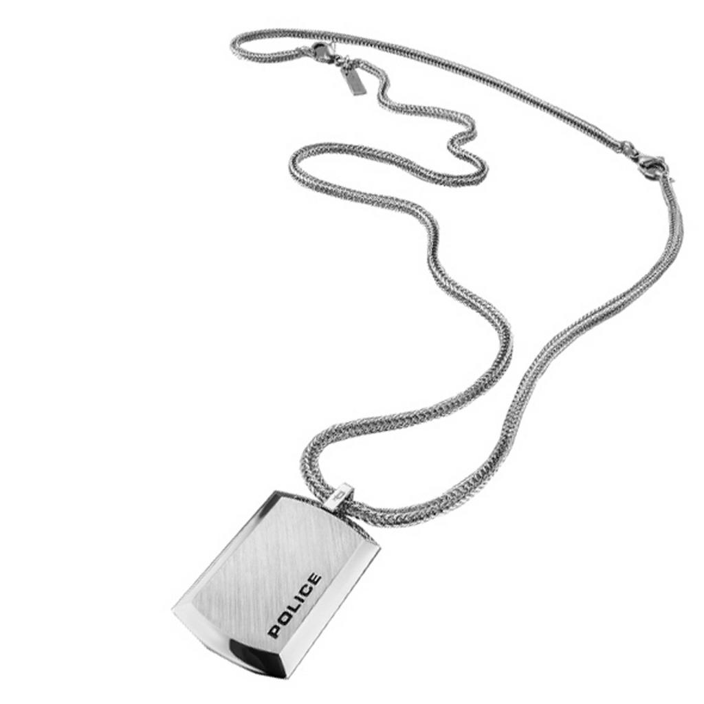 Police Ожерелье с подвеской PURITY Dog Tag Silver для мужчин 24920PSS-A