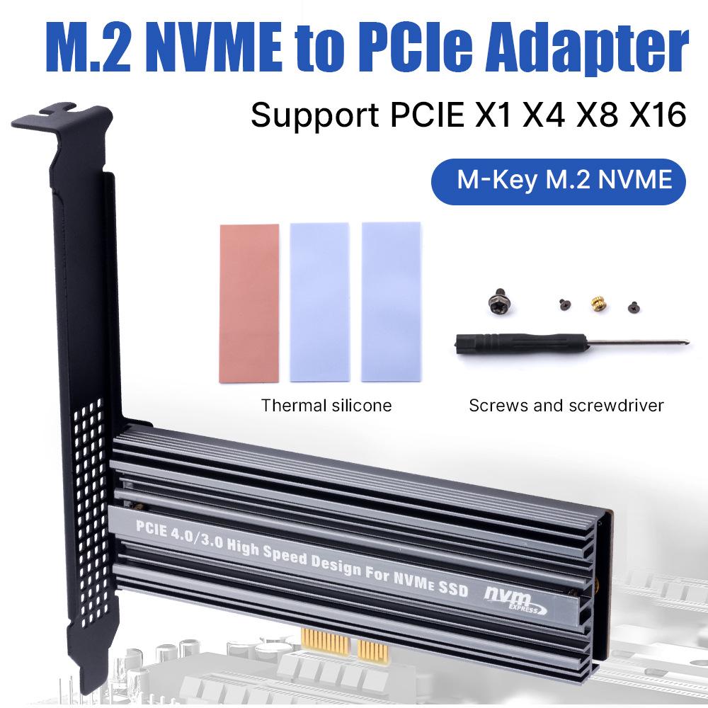 PCIe 4.0 to M.2 NVMe Adapter Card for SSD Expansion