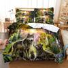 Комплект постельного белья Love Wolf, комплект пододеяльников, комплект постельного белья с 3D-печатью, комплект постельного белья размера Queen, модный дизайн