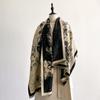 New Luxury Design Winter Two-Sided Cashmere Jacquard Scarves High Quality Women Thicken Wrap Shawl Ladies Brand Pashmina Scarf